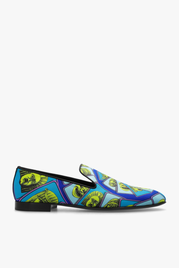 Multicolour Satin loafers Versace Vitkac GB